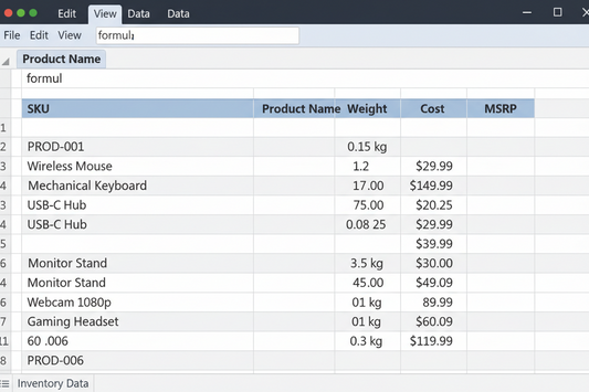 Product Feed File Full List of Our Products including Complete Title, Description, Image URLs and Product Shipping Weights